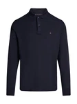 Tommy Hilfiger Langarm-Poloshirt L/S LIQUID COTTON REG POLO Dunkelblau