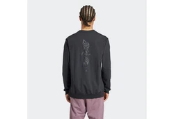 ADIDAS PERFORMANCE Sportsweatshirt YOGA Crew Neck Dunkelgrau/Schwarz/Grau/Rot