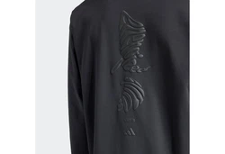 ADIDAS PERFORMANCE Sportsweatshirt YOGA Crew Neck Dunkelgrau/Schwarz/Grau/Rot