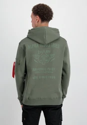 Alpha Industries Air Force Hoodie Dunkelgrün/Grün