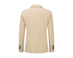 Allthemen Anzug Herrenanzug Slim Fit Hochzeitanzug für Männer Beige/Khaki