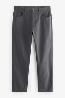 Next Stretch-Hose Straight Fit Jeans-Stil Dunkelgrau/Hellgrau/Grau