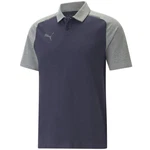 PUMA T-Shirt teamCUP Casuals Poloshirt Dunkelblau/Grau/Dunkelgrau/Blau