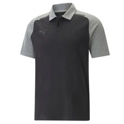 PUMA T-Shirt teamCUP Casuals Poloshirt Dunkelgrau/Grau/Hellgrau