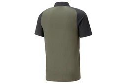 PUMA T-Shirt teamCUP Casuals Poloshirt Dunkelgrün/Grün
