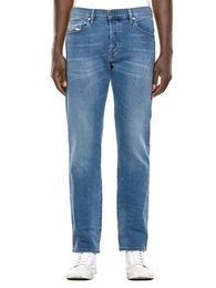Straight-Jeans Straight Stretch Hose Blau - D-Mihtry 009EK - Lnge:30