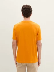 TOM TAILOR T-Shirt mit Print Gelb/Orange/Braun