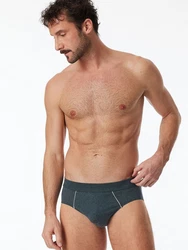 Schiesser Minislip Comfort Fit Dunkelblau/Grau/Dunkelgrau