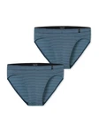 Schiesser Minislip Long Life Soft Blau/Dunkelblau/Hellblau