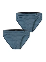 Schiesser Minislip Long Life Soft Blau/Dunkelblau/Hellblau