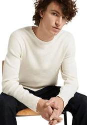 TOM TAILOR Strickpullover Denim creme