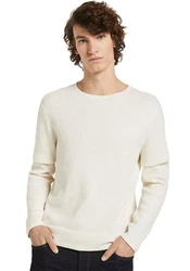 TOM TAILOR Strickpullover Denim creme