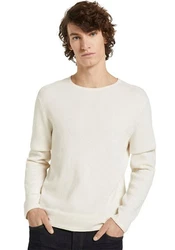 TOM TAILOR Strickpullover Denim creme