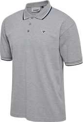 hummel Poloshirt Hmlloose Polo Shirt S/S Bee Grau/Hellgrau