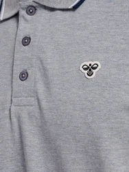 hummel Poloshirt Hmlloose Polo Shirt S/S Bee Grau/Hellgrau