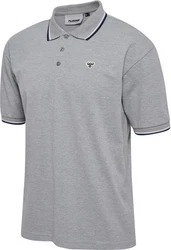hummel Poloshirt Hmlloose Polo Shirt S/S Bee Grau/Hellgrau