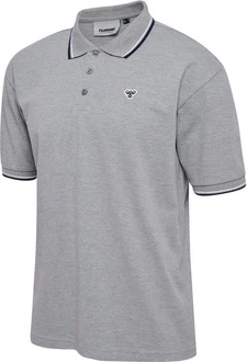 hummel Poloshirt Hmlloose Polo Shirt S/S Bee Grau/Hellgrau hummel Poloshirt Hmlloose Polo Shirt S/S Bee Grau/Hellgrau
