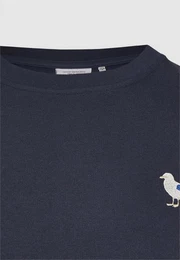 Sweatshirt Embro Gull mit kleiner Mwen-Stickerei