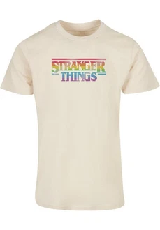 ABSOLUTE CULT Herren Stranger Things Rainbow Dot Logo T-Shirt