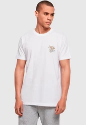 ABSOLUTE CULT Herren Tom and Jerry T-Shirt Weiß/Rosa/Creme/Grau/Rot