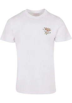 ABSOLUTE CULT Herren Tom and Jerry T-Shirt Weiß/Rosa/Creme/Grau/Rot