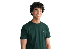 Gant T-Shirt SHIELD Regular Fit Dunkelgrün/Grün