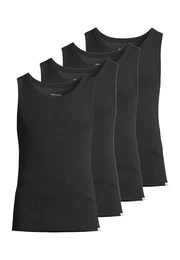 Unterhemd 4er Pack Modern Basic (Spar-Set, 4-St) Unterhemd / Tanktop - Baumwolle - Atmungsaktiv
