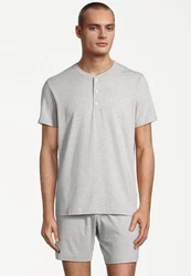 seidensticker Pyjama Loungewear Set Grau/Hellgrau