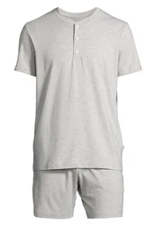 seidensticker Pyjama Loungewear Set Grau/Hellgrau