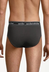 Seidensticker Slip Cotton Flex Spar-Set Mini Slip Grau/Dunkelgrau