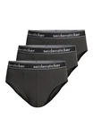 Seidensticker Slip Cotton Flex Spar-Set Mini Slip Grau/Dunkelgrau