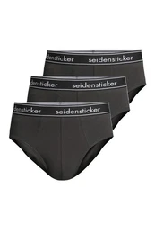 Seidensticker Slip Cotton Flex Spar-Set Mini Slip Grau/Dunkelgrau