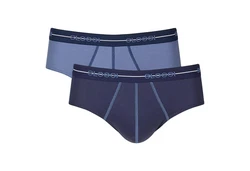 sloggi Slip Herren Slips Start midi C2P box (2er Pack) Dunkelblau/Blau/Lila