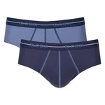 sloggi Slip Herren Slips Start midi C2P box (2er Pack) Dunkelblau/Blau/Lila