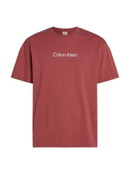 Calvin Klein T-Shirt 'Hero' Rot/Dunkelrot/Braun
