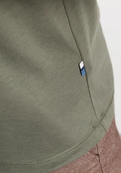 OLYMP Langarmshirt Casual Dunkelgrün/Khaki