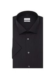 Businesshemd Slim Slim Kurzarm Kentkragen Uni