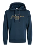 Jack & Jones Sweatshirt JJFERRIS Dunkelblau/Blau/Hellblau