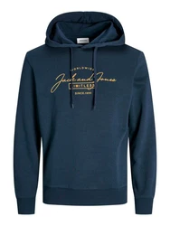 Jack & Jones Sweatshirt JJFERRIS Dunkelblau/Blau/Hellblau