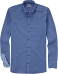 OLYMP Trachtenhemd Level Five body fit Dunkelblau/Blau/Hellblau