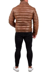 Reichstadt Bomberjacke Herren Echtleder Jacke RS016 Braun (RS016)