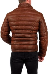 Reichstadt Bomberjacke Herren Echtleder Jacke RS016 Cognac (RS016)