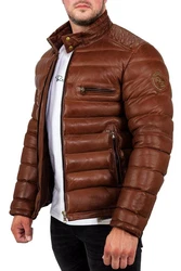 Reichstadt Bomberjacke Herren Echtleder Jacke RS016 Cognac (RS016)