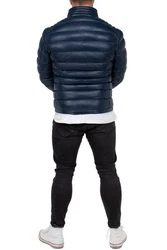 Reichstadt Bomberjacke Herren Echtleder Jacke RS016 Navy (RS016)