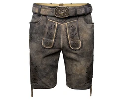 Spieth & Wensky Trachtenlederhose Archibald Creme/Weiß/Rot/Khaki