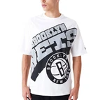 New Era T-Shirt NBA Bronet Large WRDMRK weiß/grau