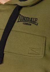 Lonsdale Kapuzensweatshirt Rushen Dunkelgrün