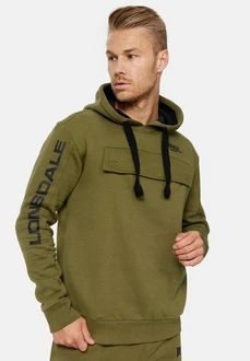 Lonsdale Kapuzensweatshirt Rushen Dunkelgrün