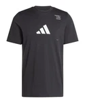 adidas Performance T-Shirt Football Category Logo schwarz / weiß