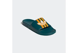 adidas Originals ADILETTE Badesandale Dunkelgrün/Blau/Türkis/Grün